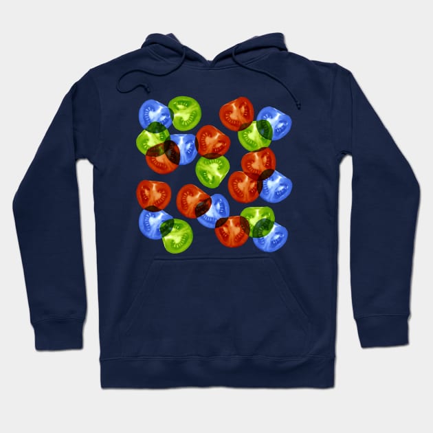 RGB Tomato salad Hoodie by VrijFormaat